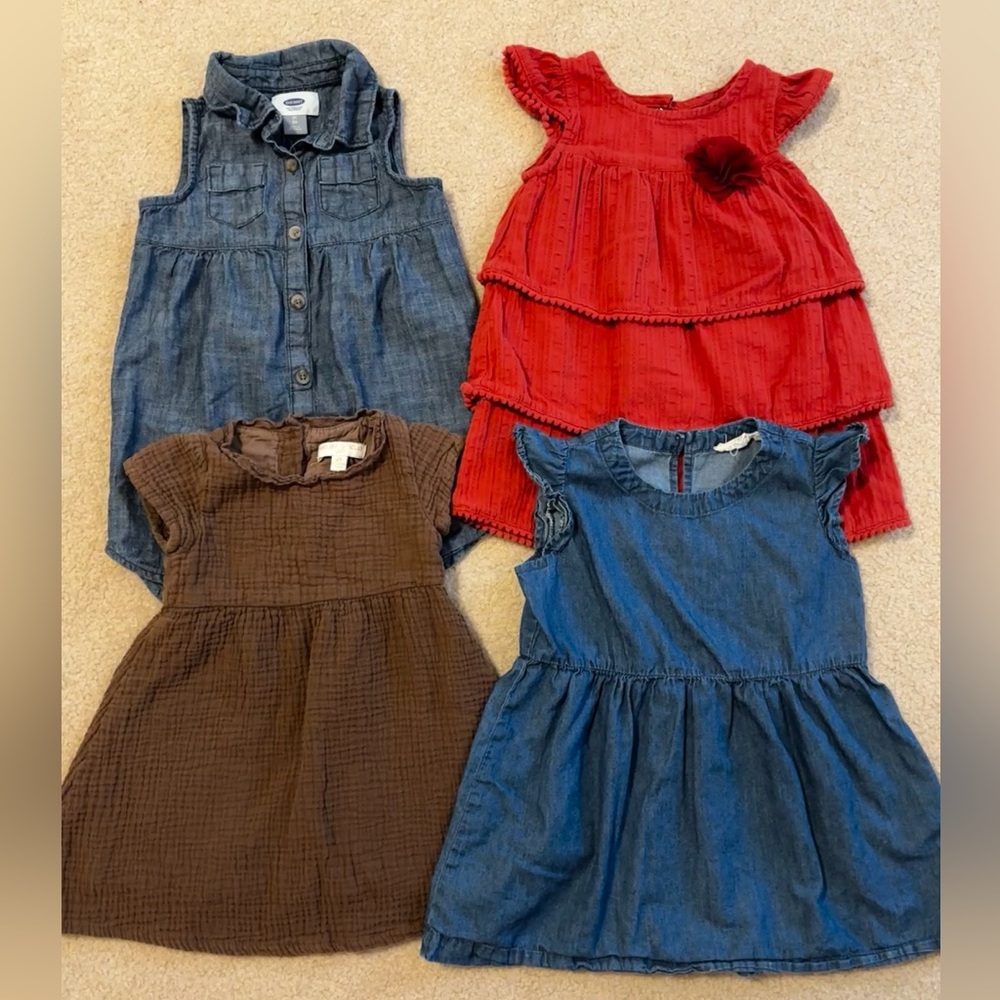4 Toddler Dress Set Size 2T